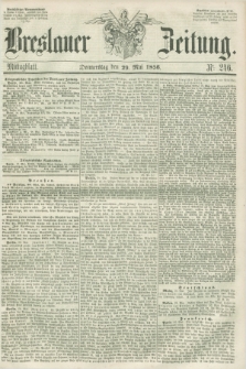 Breslauer Zeitung. 1856, Nr. 246 (29 Mai) - Mittagblatt