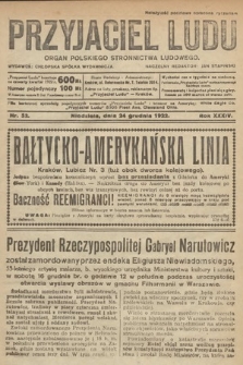 Przyjaciel Ludu : organ Polskiego Stronnictwa Ludowego. 1922, nr 52