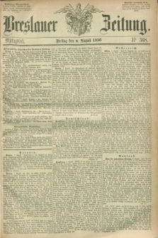 Breslauer Zeitung. 1856, Nr. 368 (8 August) - Mittagblatt