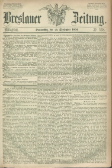 Breslauer Zeitung. 1856, Nr. 438 (18 September) - Mittagblatt