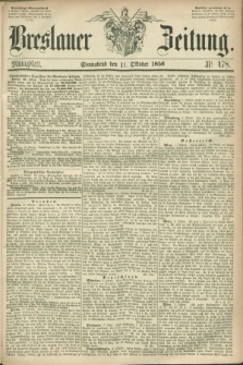 Breslauer Zeitung. 1856, Nr. 478 (11 Oktober) - Mittagblatt