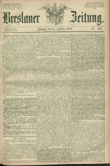 Breslauer Zeitung. 1856, Nr. 494 (21 Oktober) - Mittagblatt