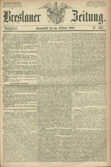 Breslauer Zeitung. 1856, Nr. 502 (25 Oktober) - Mittagblatt