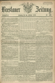 Breslauer Zeitung. 1856, Nr. 506 (28 Oktober) - Mittagblatt