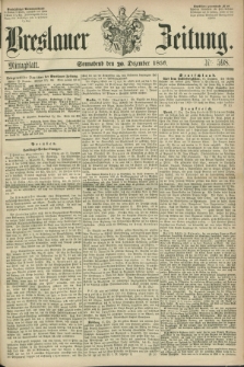 Breslauer Zeitung. 1856, Nr. 598 (20 Dezember) - Mittagblatt