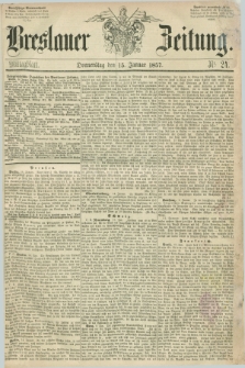 Breslauer Zeitung. 1857, Nr. 24 (15 Januar) - Mittagblatt