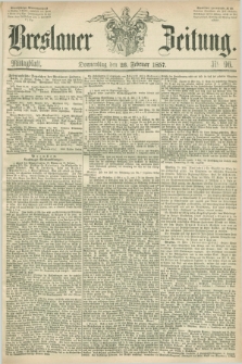 Breslauer Zeitung. 1857, Nr. 96 (26 Februar) - Mittagblatt