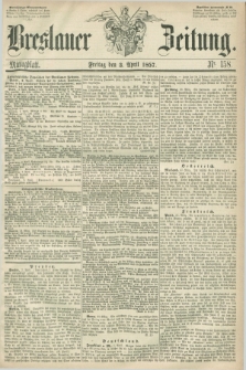 Breslauer Zeitung. 1857, Nr. 158 (3 April) - Mittagblatt