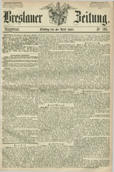 Breslauer Zeitung. 1857, Nr. 195 (28 April) - Morgenblatt + dod.