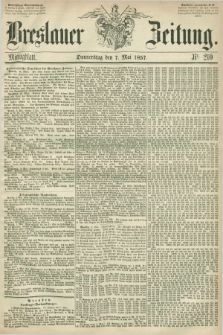 Breslauer Zeitung. 1857, Nr. 210 (7 Mai) - Mittagblatt