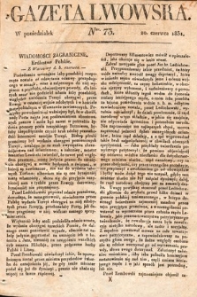 Gazeta Lwowska. 1831, nr 73