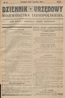 Dziennik Urzędowy Województwa Tarnopolskiego. 1921, nr 2