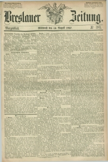 Breslauer Zeitung. 1857, Nr. 383 (19 August) - Morgenblatt + dod.