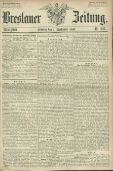 Breslauer Zeitung. 1857, Nr. 406 (1 September) - Mittagblatt