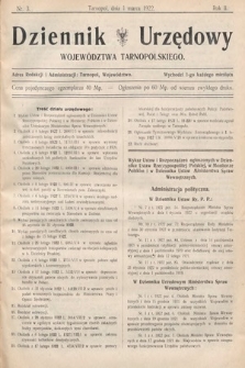 Dziennik Urzędowy Województwa Tarnopolskiego. 1922, nr 3