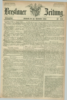 Breslauer Zeitung. 1857, Nr. 444 (23 September) - Mittagblatt