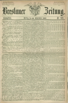 Breslauer Zeitung. 1857, Nr. 448 (25 September) - Mittagblatt