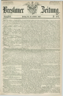 Breslauer Zeitung. 1857, Nr. 484 (16 Oktober) - Mittagblatt