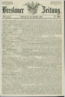 Breslauer Zeitung. 1857, Nr. 600 (23 Dezember) - Mittagblatt