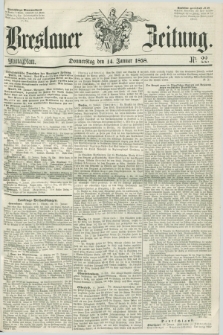 Breslauer Zeitung. 1858, Nr. 22 (14 Januar) - Mittagblatt