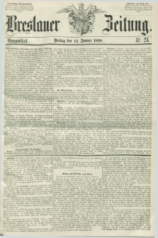 Breslauer Zeitung. 1858, Nr. 23 (15 Januar) - Morgenblatt + dod.
