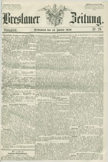 Breslauer Zeitung. 1858, Nr. 26 (16 Januar) - Mittagblatt