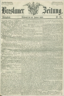 Breslauer Zeitung. 1858, Nr. 44 (27 Januar) - Mittagblatt