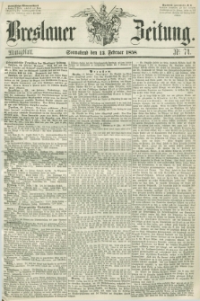 Breslauer Zeitung. 1858, Nr. 74 (13 Februar) - Mittagblatt
