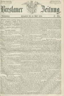 Breslauer Zeitung. 1858, Nr. 165 (10 April) - Morgenblatt + dod.