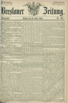 Breslauer Zeitung. 1858, Nr. 198 (30 April) - Mittagblatt