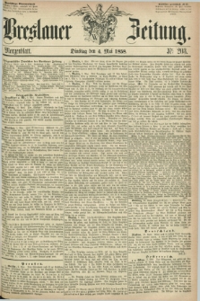 Breslauer Zeitung. 1858, Nr. 203 (4 Mai) - Morgenblattt + dod.
