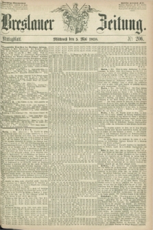 Breslauer Zeitung. 1858, Nr. 206 (5 Mai) - Mittagblatt