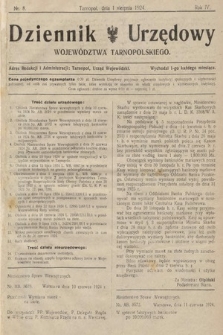 Dziennik Urzędowy Województwa Tarnopolskiego. 1924, nr 8