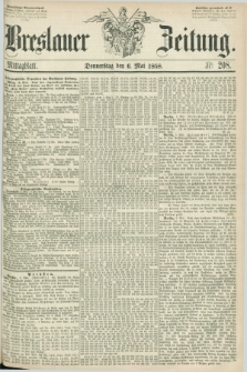 Breslauer Zeitung. 1858, Nr. 208 (6 Mai) - Mittagblatt