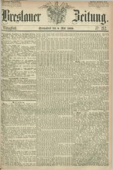 Breslauer Zeitung. 1858, Nr. 212 (8 Mai) - Mittagblatt