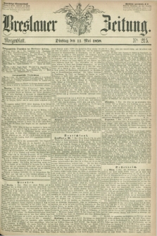 Breslauer Zeitung. 1858, Nr. 215 (11 Mai) - Morgenblattt + dod.