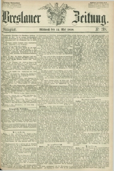 Breslauer Zeitung. 1858, Nr. 218 (12 Mai) - Mittagblatt