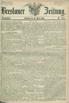 Breslauer Zeitung. 1858, Nr. 225 (18 Mai) - Morgenblatt + dod.