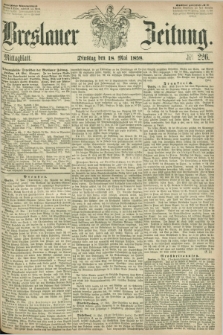 Breslauer Zeitung. 1858, Nr. 226 (18 Mai) - Mittagblatt