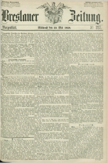 Breslauer Zeitung. 1858, Nr. 227 (19 Mai) - Morgenblatt + dod.