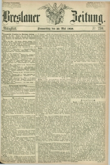 Breslauer Zeitung. 1858, Nr. 230 (20 Mai) - Mittagblatt