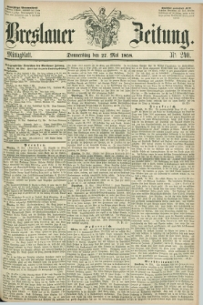 Breslauer Zeitung. 1858, Nr. 240 (27 Mai) - Mittagblatt