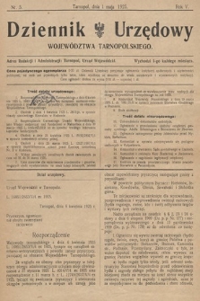 Dziennik Urzędowy Województwa Tarnopolskiego. 1925, nr 5