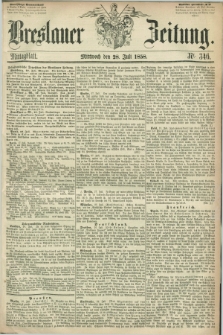 Breslauer Zeitung. 1858, Nr. 346 (28 Juli) - Mittagblatt