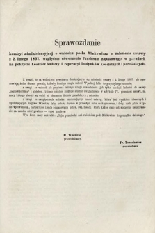 [Kadencja II, sesja II, al. 69] Alegata do Sprawozdań Stenograficznych z Drugiej Sesji Drugiego Peryodu Sejmu Galicyjskiego z roku 1868. Alegat [69]