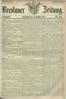 Breslauer Zeitung. 1858, Nr. 384 (19 August) - Mittagblatt