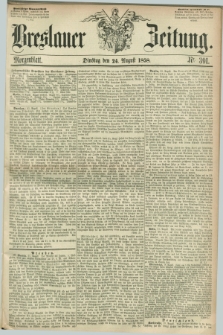 Breslauer Zeitung. 1858, Nr. 391 (24 August) - Morgenblatt + dod.