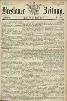 Breslauer Zeitung. 1858, Nr. 398 (27 August) - Mittagblatt
