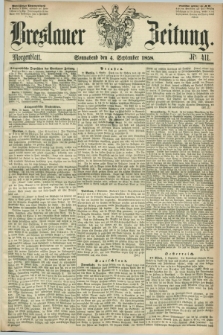 Breslauer Zeitung. 1858, Nr. 411 (4 September) - Morgenblatt + dod.