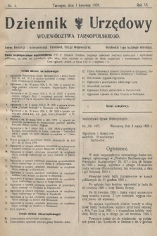 Dziennik Urzędowy Województwa Tarnopolskiego. 1926, nr 4
